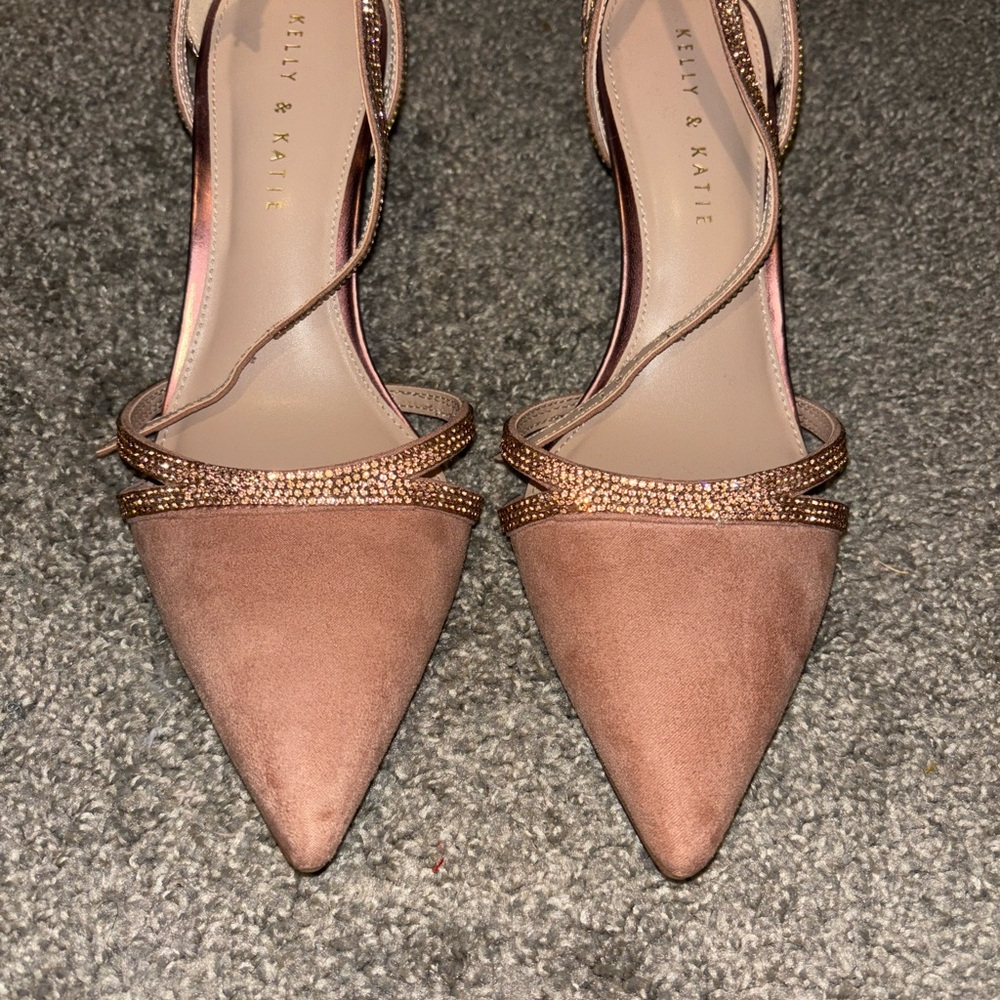 Kelly & Katie Tan Pointed Heels